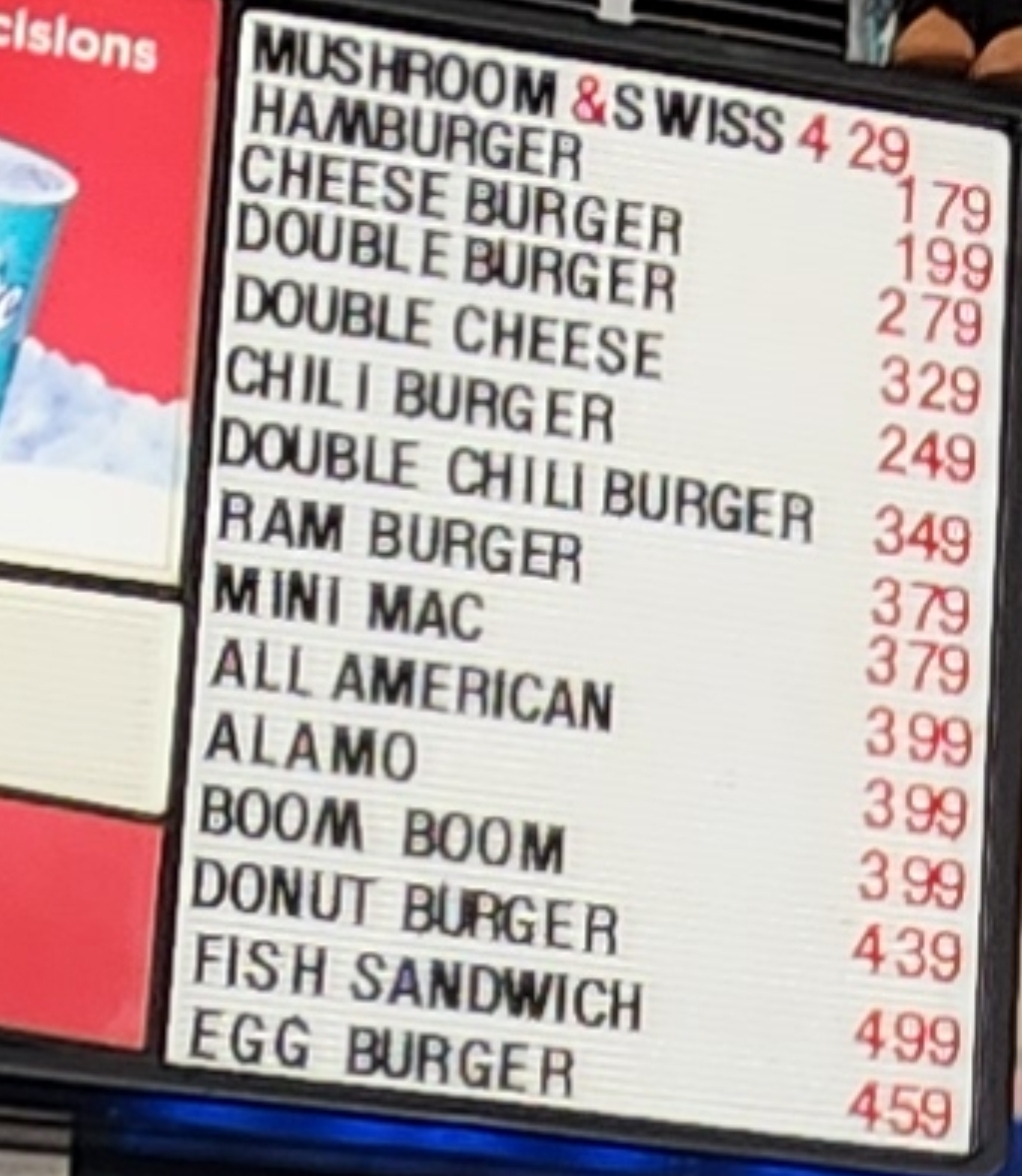 Wimpy Burger Menu - Image 6